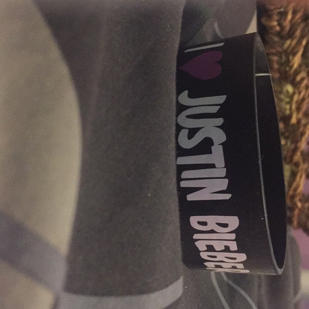 I Heart Justin Bieber wristband